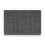 Passport Holder Travel Wallet Woven Polyester RFID Blocking PU Leather Card Case Cover