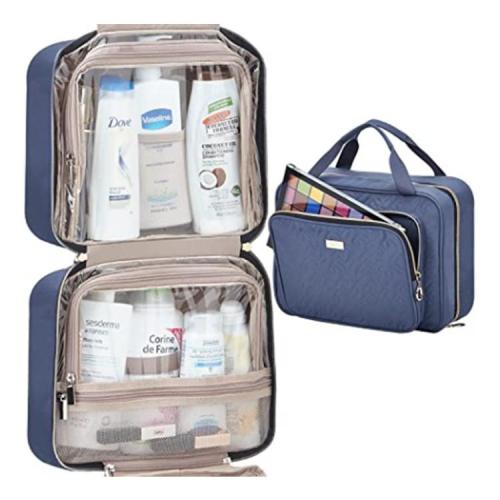 Personalized Premium Luxury Quilted Makeup Beauty Storage Case Hanging Toiletry Bag Travel Accessories Cosmetic Bags