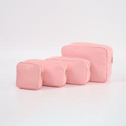 Keymay 18  Colors Low MOQ RTS Portable Waterproof Nylon Cosmetic Travel Bag Cases