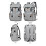 ZF085 Men Shoulder Bag Fashion Outdoor Travel Bag Business Leisure Computer Backpack Student Schoolbag Oxford Cloth USB Port