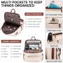 LOVEVOOK Stylish Backpack Purse for Women fashion shoulder bag handbags 2pc large daypack casual travel school business backpack