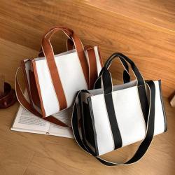 Hot Sale Korean fashion canvas bag large capacity handbag female single shoulder crossbody Tote bags