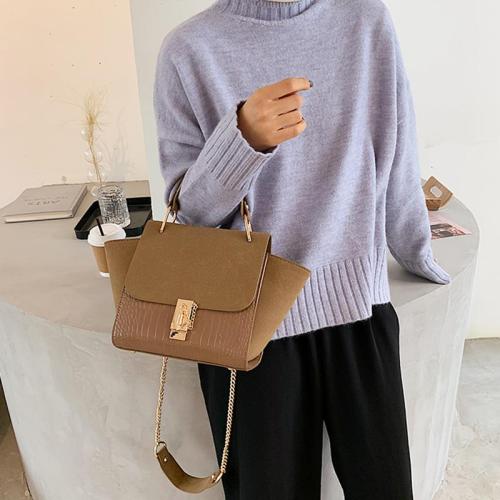 Latest Fashion Women's Handbag Anti-Theft Lined Tote Bag with Alligator Pattern PU Leather Girls' Crocodile Handbags 2024