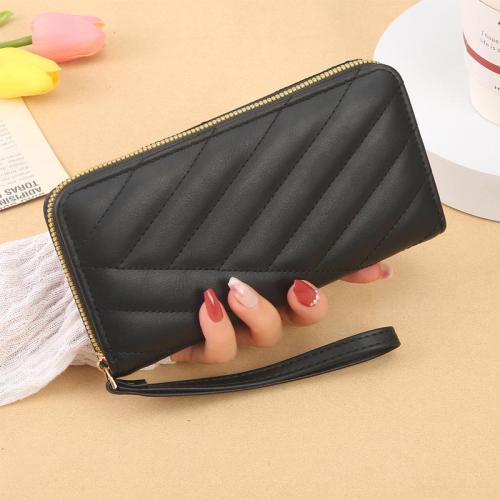 2024 new women's long wallet large capacity ladies wallet Korean style zipper clutch bag coin purse money clip