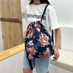 Gelory Factory Promotion High Quality Eco Friendly Custom Printed Grocery Durable Nylon Drawstring Bag
