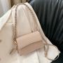 Women Fashion Alligator Hasp&Zipper Crossbody Bags China Wholesale PU Lady Bags Girl Pure Color Button Square Handbag
