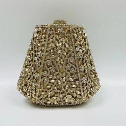 New Horse Flower Women's Crystal Clutch Night Bag Wedding Party Rhinestone Handbag And Wallet Minaudi Ere Bag