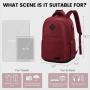 LOVEVOOK high capacity cute backpack with zipper travel backpack waterproof office computer laptop school bags luggage for women