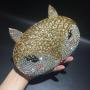 OEM Factory Fox Purse Charm Unique Purses Rhinestones Luxury Rhinestone Bags Evening Crystal Bag