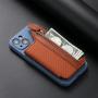 New Mobile Phone Card Cover Clam shell Bag Multi-Insert Card Holder Zipper Mobile Phone Bag Creative Back Stick Card Wallet Y554