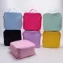 Keymay Stock Yellow Lunch Box Bag Portable Shoulder Adults Travel Picnic Working Cooler Bag School Insulated Lunch Bag For Kids
