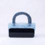 Custom resin beads Hand Woven Dinner Bag 2024 New Fashion Beaded Bag Transparent Acrylic Handbag