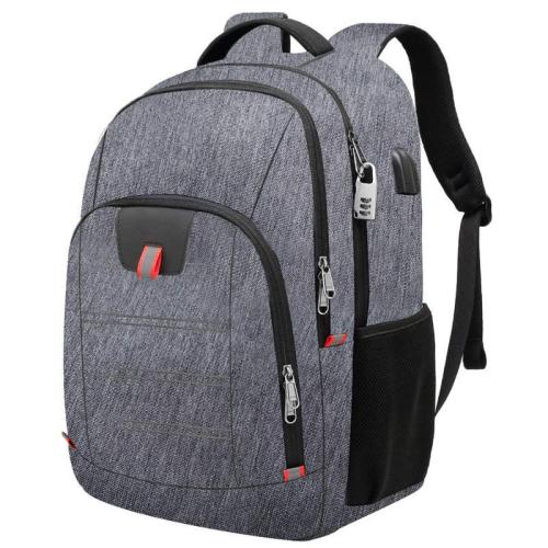 large capacity custom usb charge backpack for outdoor unisex reflective tape daily life nylon laptop backpacks bag