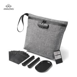 Custom Logo Small Carbon Lined Smell Proof Bag Roll Up Top Fold Odor proof Pouch