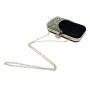 HR612 Women's Dinner Bag Luxury Diamond Fashion Wedding Square Chain Shoulder Party Rhinestone Handbag Shiny Evening Clutch Bag
