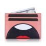 Customized logo RFID Blocking Premium Leather Passport Holder Travel Wallet Cute Cartoon Slim Card Case Credit Card Holder
