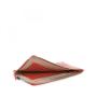 Custom Red Women Fashion Leather Clutch Pouch Card Slots Function Document Organizer Slim Zip Travel Wallet