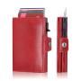 Wholesale Automatic Smart Wallet Aluminum Card Holder Customize Credit Card Holder Protector Pop up Design Aluminum Wallets