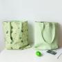New Creative Fashion Fabric Double Sided Handbag Simple Small Fresh Cotton Linen Pocket Handbag Shopping Bag