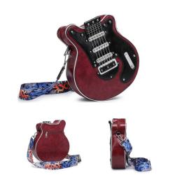 KBW795 Hot Selling Single Shoulder Women Bag New Tide Fashion PU Ladies Handbag Crossbody Guitar Pattern Bag