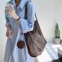 Korean version of the new women leisure beach bag fashion trend money bag single shoulder package creative mesh canvas tote bag