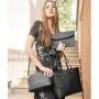 Lovevook fashion designer luxury hand bags set female PU leather work tote bags for women high quality ladies purse and handbags