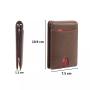Wholesale leather money clip business credit card holder wallet leather slim wallet with money clip