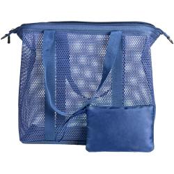Gelory Hot Sales Lightweight Multifunctional Mesh Tote Beach Bag Travel Fitness Home Handle Storage Bag