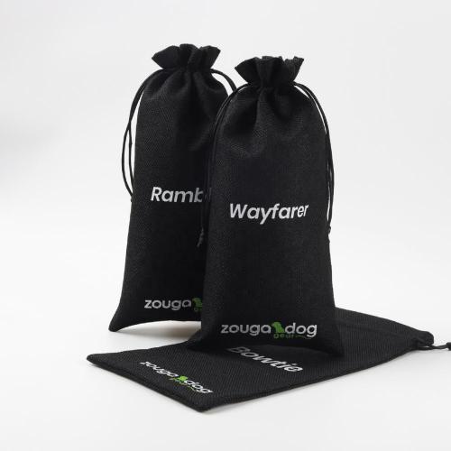Natural Jute Packaging Bag Factory Custom Logo Printed Small Jute Coffee Drawstring Pouch Linen Gift Bags