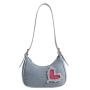 French Fairy Bag This Year Popular Denim Bag 2024 New French Niche Rhine-Diamond Underarm Bag Female Senior Sense