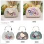 Elegant New Style Ladies Flower Evening Bags Clutch Shoulder Bag Pearl Buckle Wedding Dresses Pink Garment Cosmetic Bag Purse