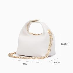 Fashionable Ladies Handbag Mini Purses Leather Half Moon Handbag Sling Chain Crossbody Bag For Woman