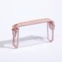 New Waterproof Portable Nylon & Vinyl  Zipper Transparent Toiletry Makeup Bag Organizer Mens Travel Pouches Clear Cosmetic Bags