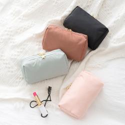 Gelory Travel Portable Storage Bag Girls Cute Mini Small Waterproof Custom Polyester Beauty Lipstick Cosmetic Bags