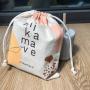 Promotional Natural Cotton Bottle Packaging Bag Natural Coffee Packing Pouch