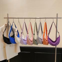Gelory Fashion Crescent Half Moon Bag Handbag Sling Underarm Dumplings Messenger Bag Nylon Women's Shoulder Bags