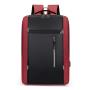 ZF074 New Shoulder Bag Simple USB Charging Business 15.6 Inch Computer Backpack Male Waterproof Wear-resistant Student Schoolbag