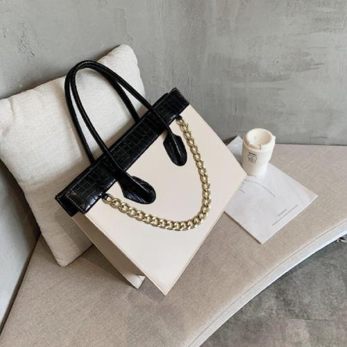 High Quality bolsas mujer Women Fashion Handbags Large Capacity Structured Bags PU Leather Chain Tote Handbag For Ladies Luxury