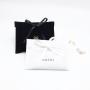 Custom Logo Printed Black White Jewelry Gift Perfume Velvet Envelope Pouch Dust Flap Velvet Packaging Bag