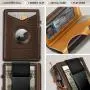 Anti Theft Brush Positioning Men Card Holder Wallet Dermis Luxury Mens Bags High Capacity Card Pack Cartera De Hombre