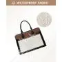 LOVEVOOK 15.6 In Laptop Tote Bag Office Work Bag Briefcase Professional Teacher Computer Purse PU Leather Shoulder Bag for Women