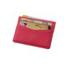 Promotional leather card holder colorful vegan leather Slim leather card sleeve with logo