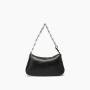 Ladies Fashion Pu Leather Women Handbags Custom Logo Hobo Bags Half Moon Shoulder Bag With Metal Chain