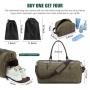 2022 LOVEVOOK new arrival Canvas Overnight Weekender Bag with Shoe Compartment Gym Tote Carry on Hand Bags men Duffel Travel Bag
