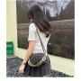 Gelory Wholesale Custom Logo Thick Chain PU Leather Sling Shoulder Crossbody Bags for Women