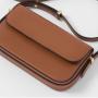 BSCI Custom Pu Leather Shoulder Bag For Women Small Vintage Vegan Leather Hand Bag French Design Female Luxury Cross Body Bag
