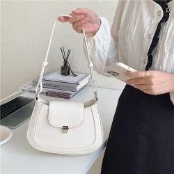 2024 Odm Fashion Irregular Elegant Women'S Bag Simple Handbag Stylish Sturdy Pu Leather Women'S Shoulder Bag