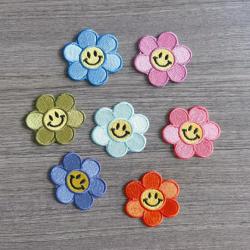 Wholesale Various Self Adhesive Customize Glitter Chenille Patches Flower Butterfly Bowknot Towelling Sticker Embroidery Patch