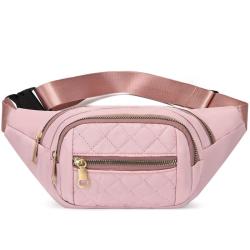 ZR736 New Women's Waist Bag Nylon Versatile Sport Chest Bag Waterproof Single Leisure Zipper Shoulder Portable Bag Outdoor