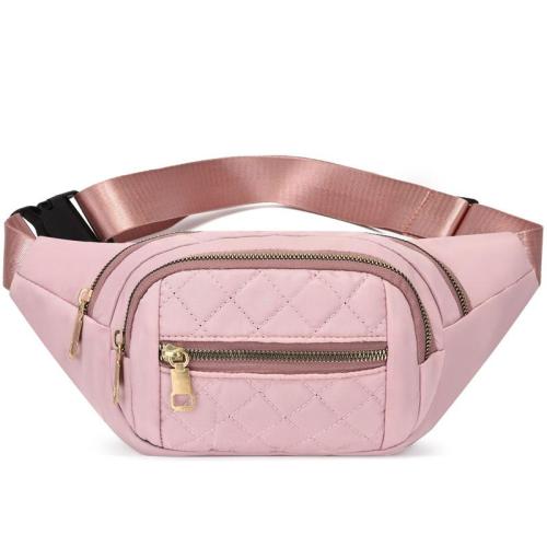ZR736 New Women's Waist Bag Nylon Versatile Sport Chest Bag Waterproof Single Leisure Zipper Shoulder Portable Bag Outdoor
